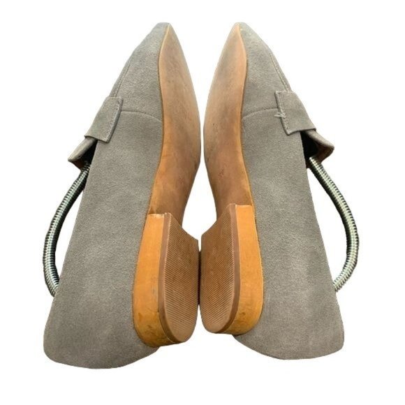 Jeffrey Campbell Belanger Gray Taupe Suede Loafer Leather Women's Size 10 - Picture 5 of 8